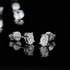 Moissanite Diamond Stud Earrings