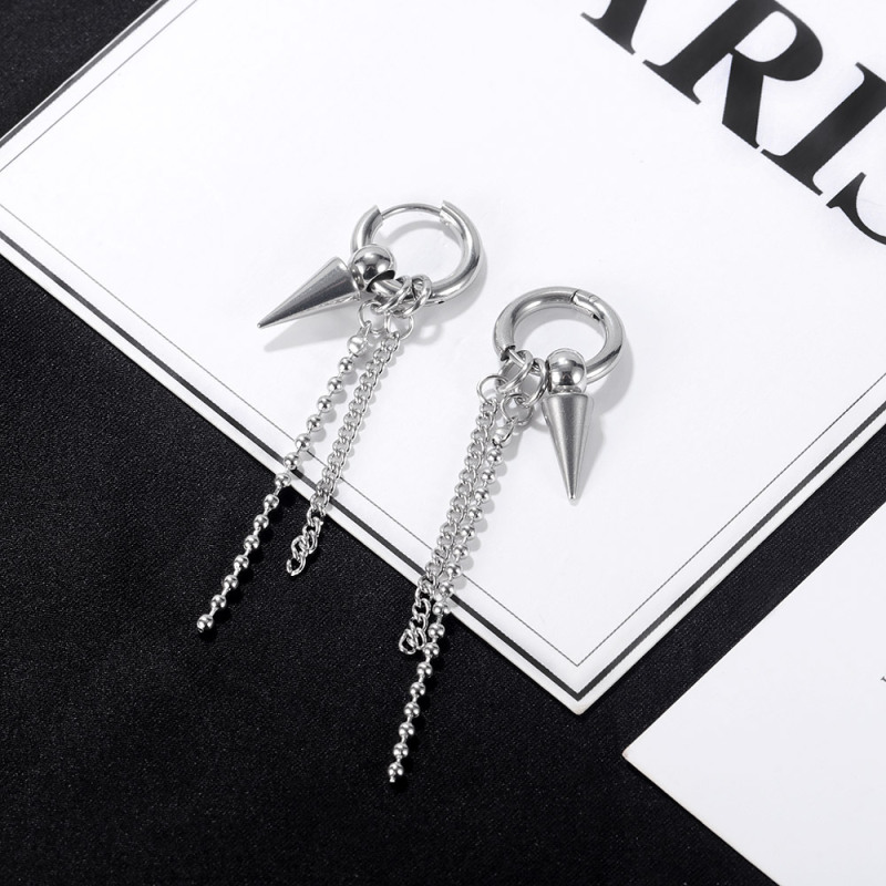 Conical Body Stainless Steel Earrings