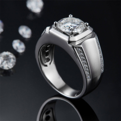 Moissanite Platinum Rings