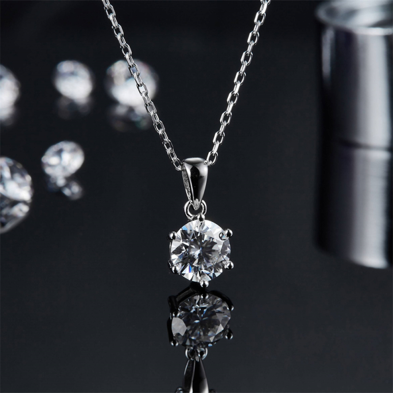 Moissanite Graduated Tennis Necklace