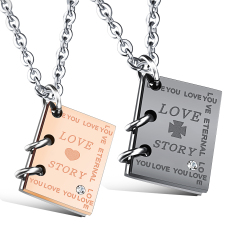 Stainless Steel Couple Necklace