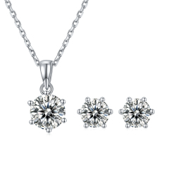 Moissanite Graduated Tennis Necklace