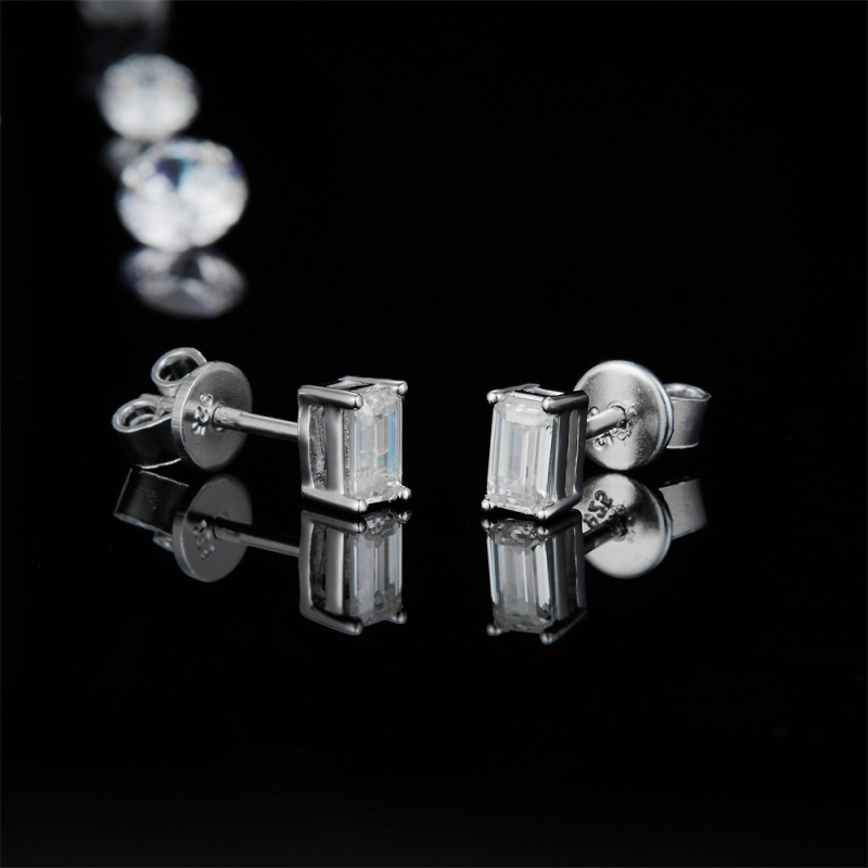 Moissanite Diamond Studs