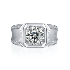 Moissanite Platinum Rings