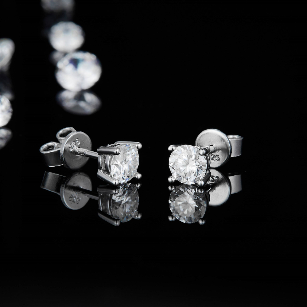 Moissanite Diamond Earrings