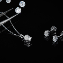 Moissanite Diamond Stud Earrings