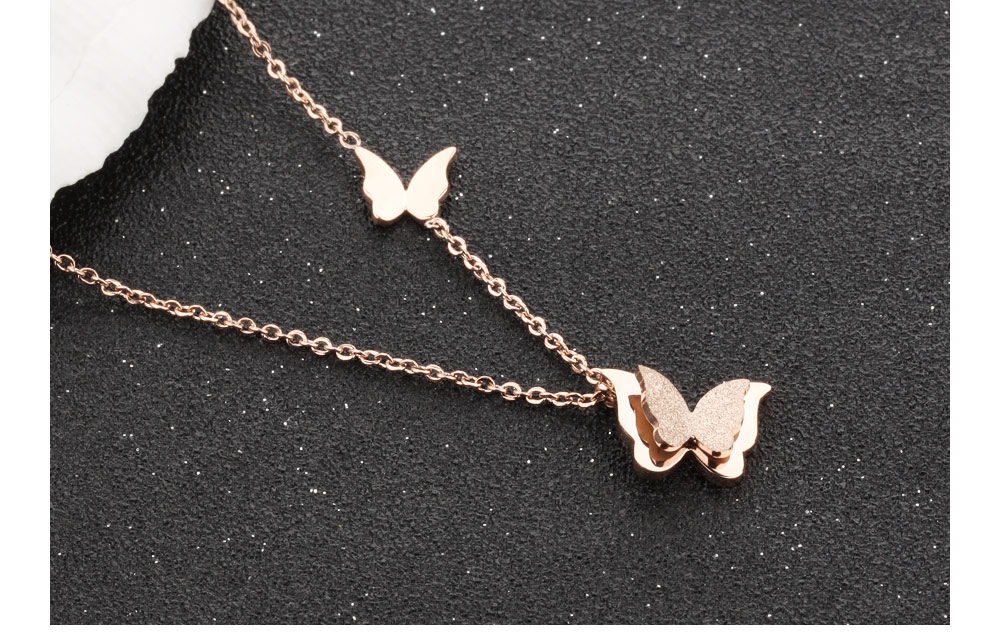 Butterfly Necklace Stainless Steel