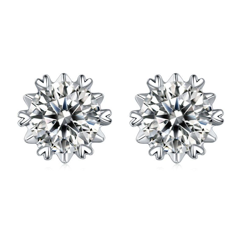 Moissanite Asscher Earrings