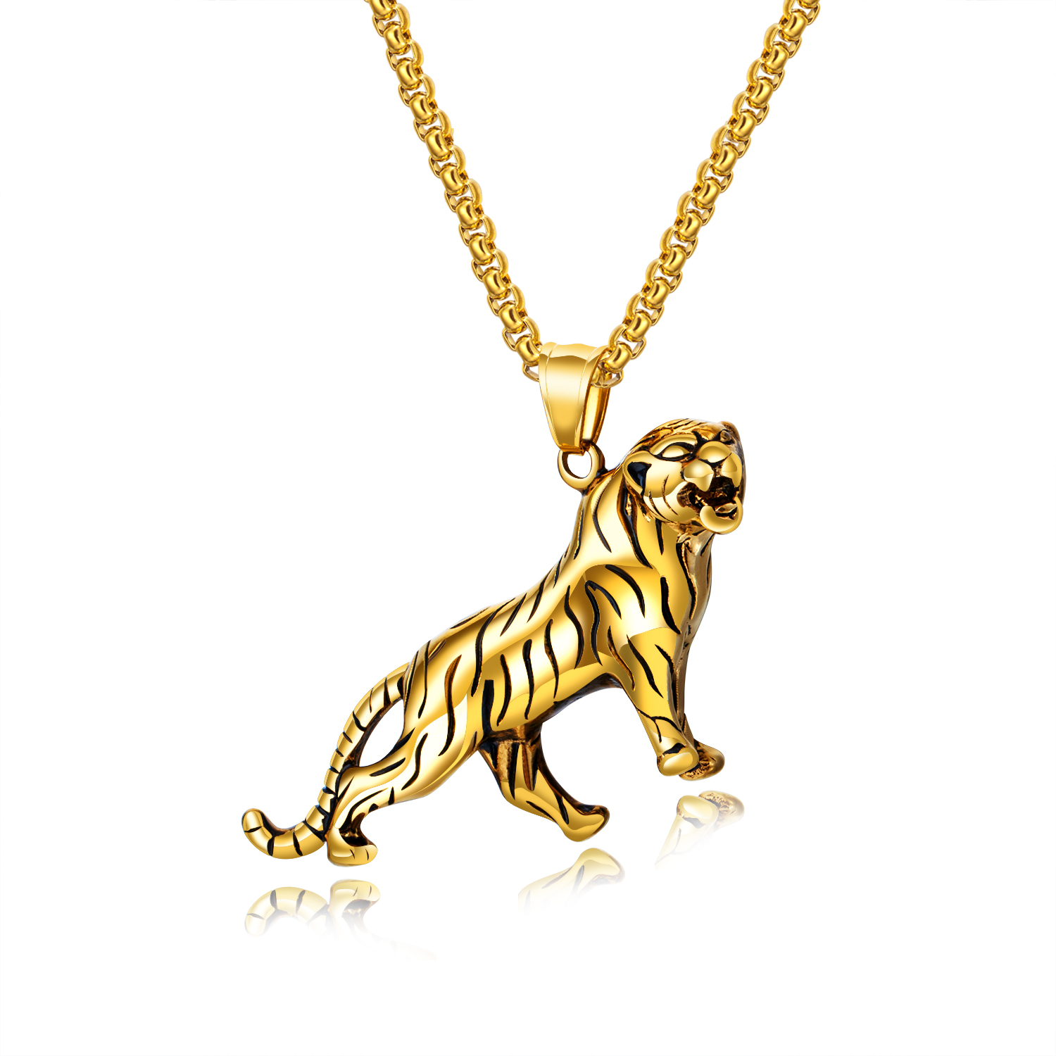 Stainless Steel Lion Pendant