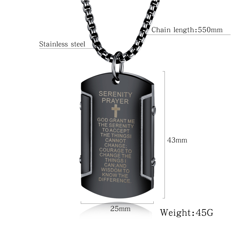 Stainless Steel Dog Tag Necklace