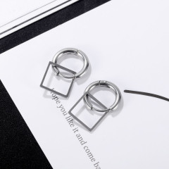 Rectangle Stainless Steel Earrings