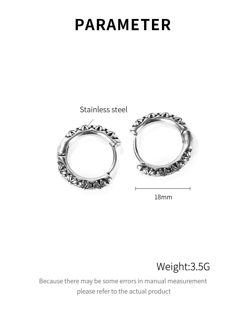 Flower Fashion Earrings Silver