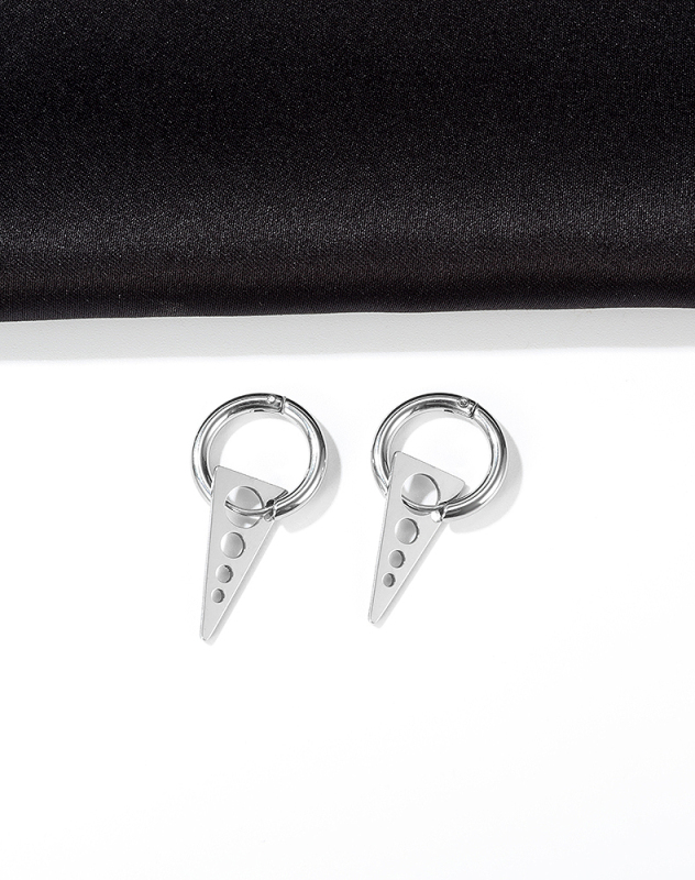 Party Wear Triangular Hole Earrings