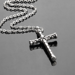 Stainless Steel Cross Pendant Necklace