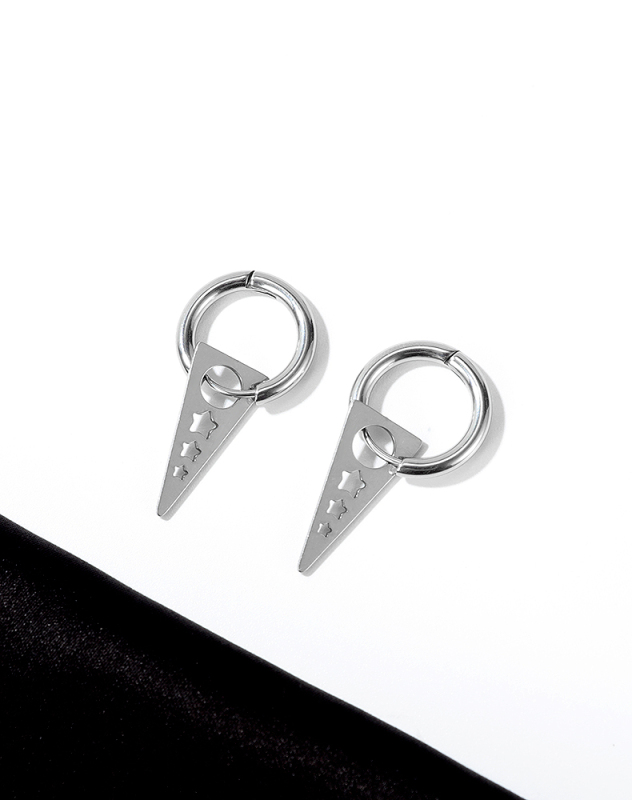 Fashion Triangular With Star Earrings