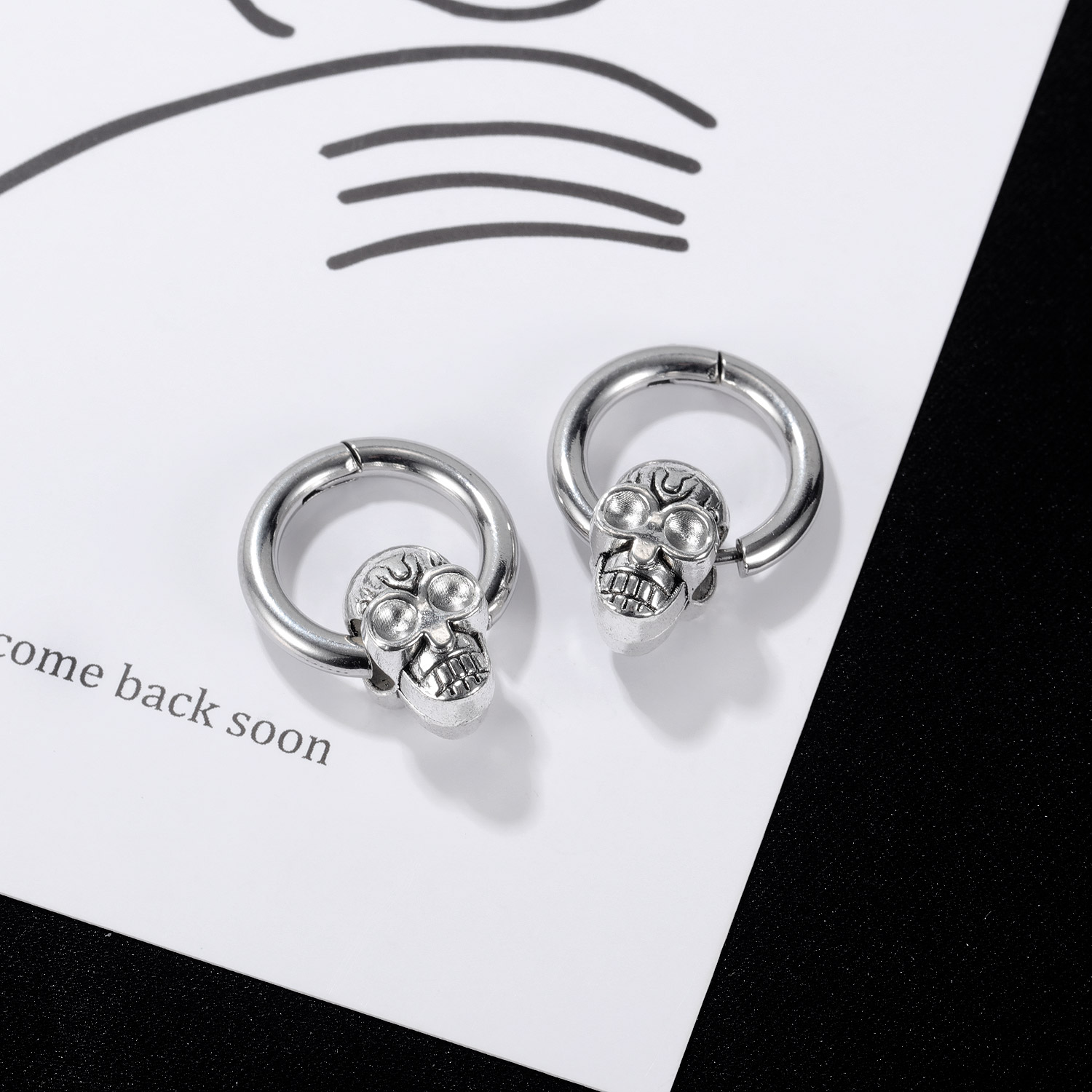 Cute Skull Head Stylish Earrings for Party