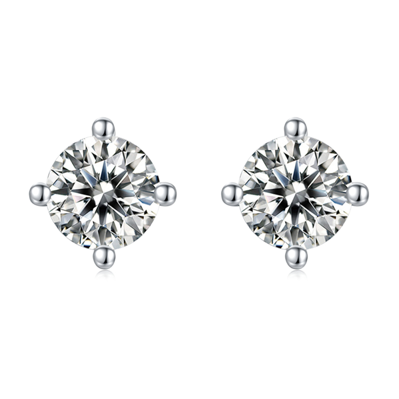 4mm Moissanite Stud Earrings