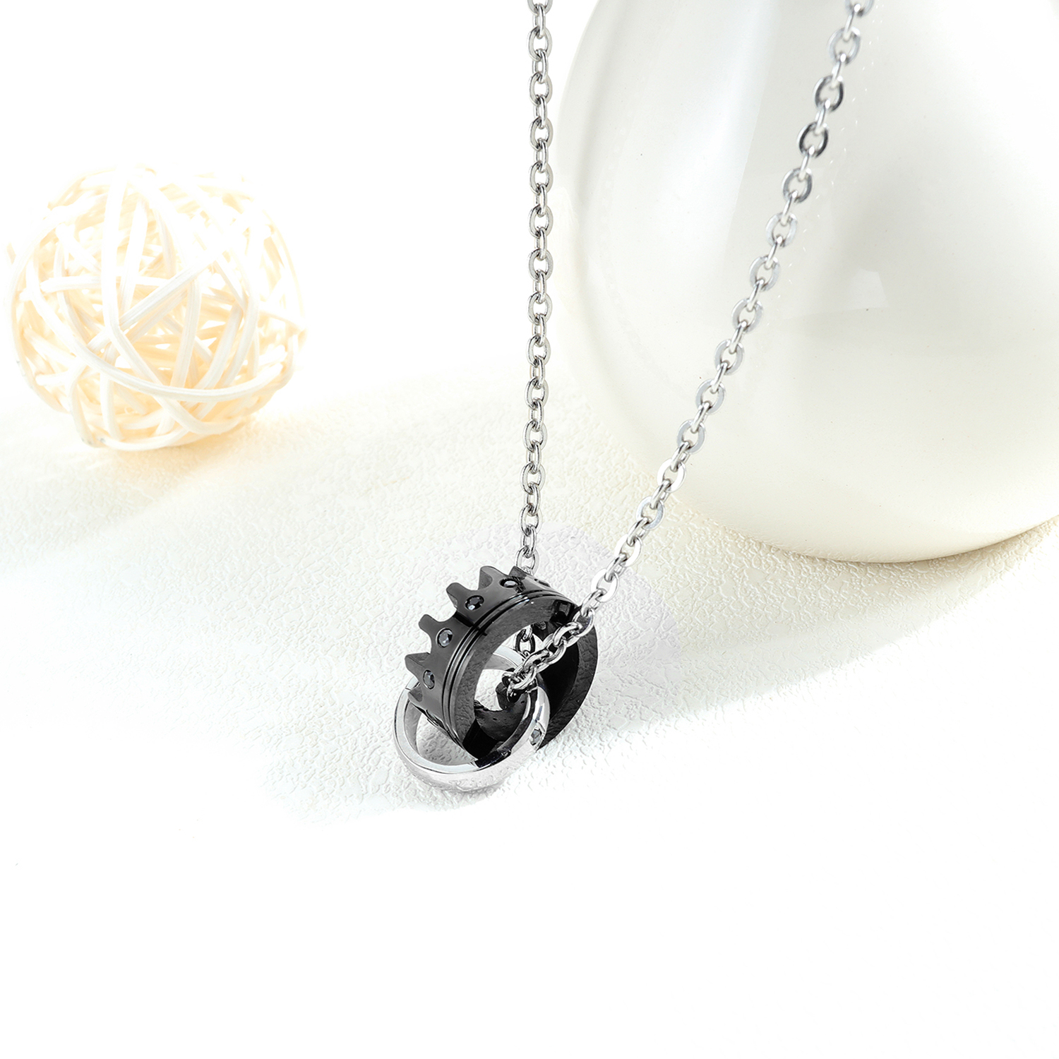 Stainless Steel Couple Necklace