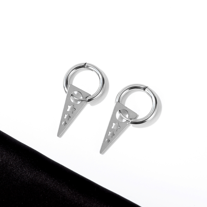 Fashion Triangular With Star Earrings