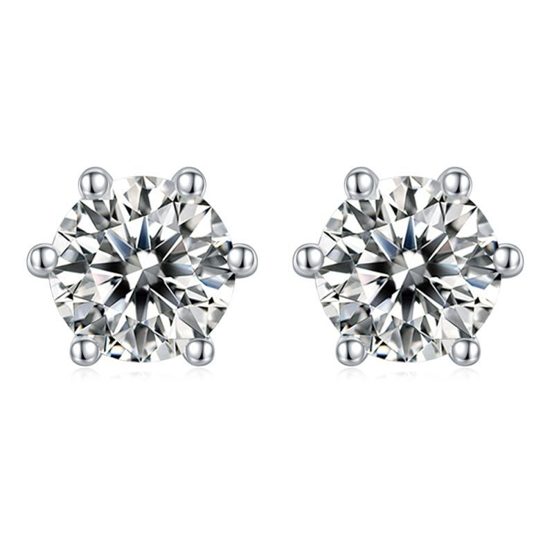 2ct Moissanite Stud Earrings