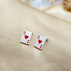 Fairy Style Poker Earrings