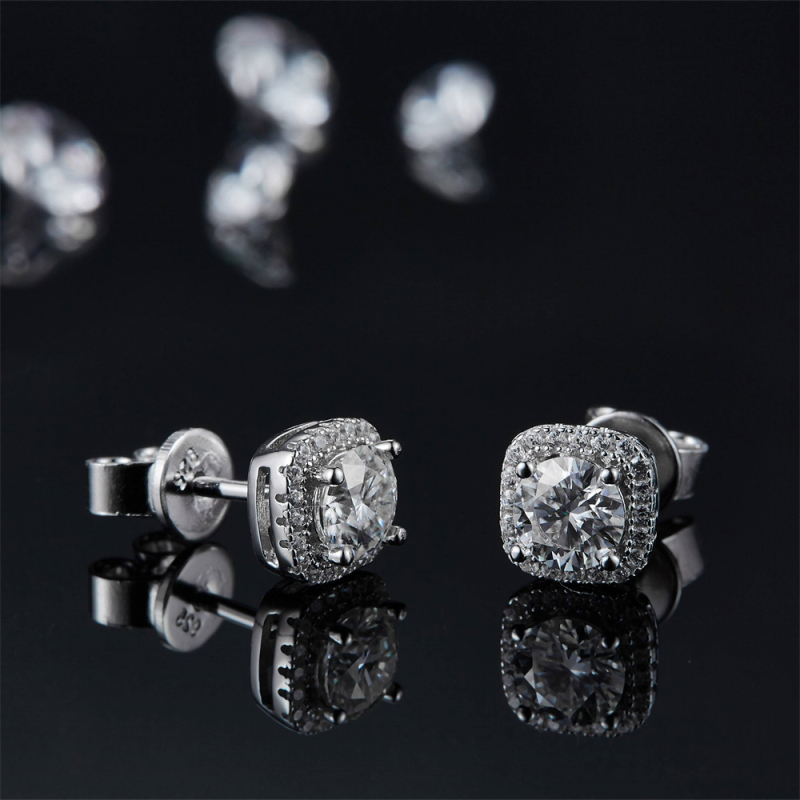 Unique Women Moissanite Earrings