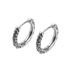 Flower Fashion Earrings Silver