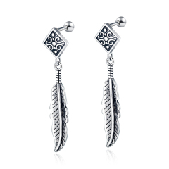 Feather Flaky Fashion Earrings