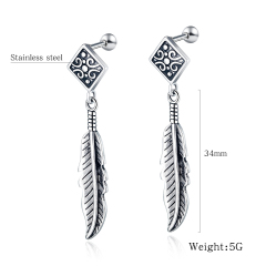 Feather Flaky Fashion Earrings
