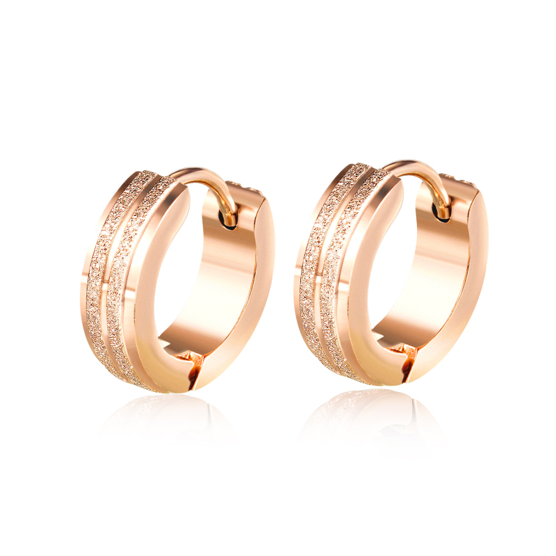 Rose Gold Shinning Earring