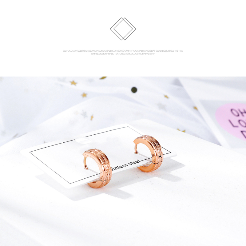 Rose Gold Shinning Earring