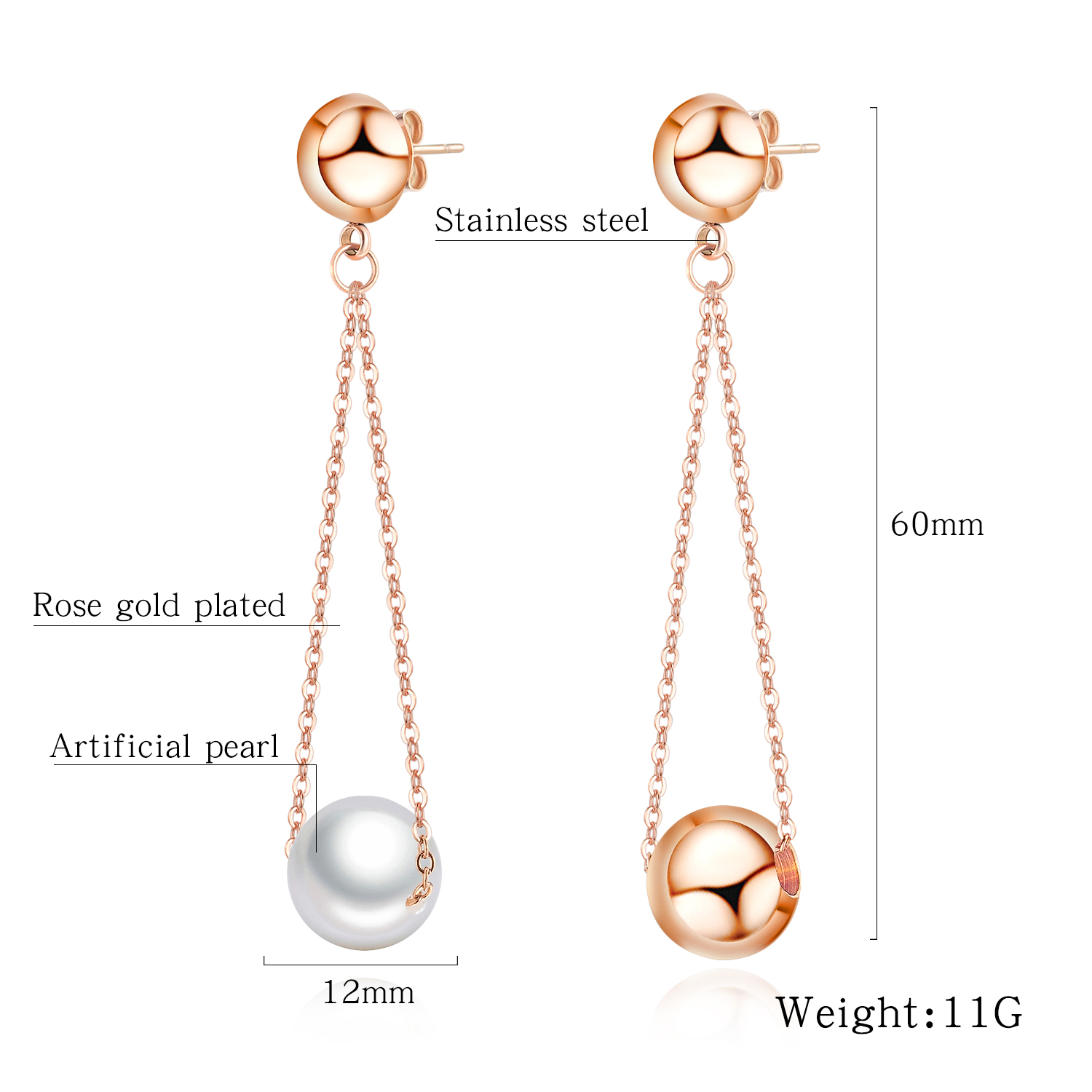 Women's Fashion Pearl Drop Earrings