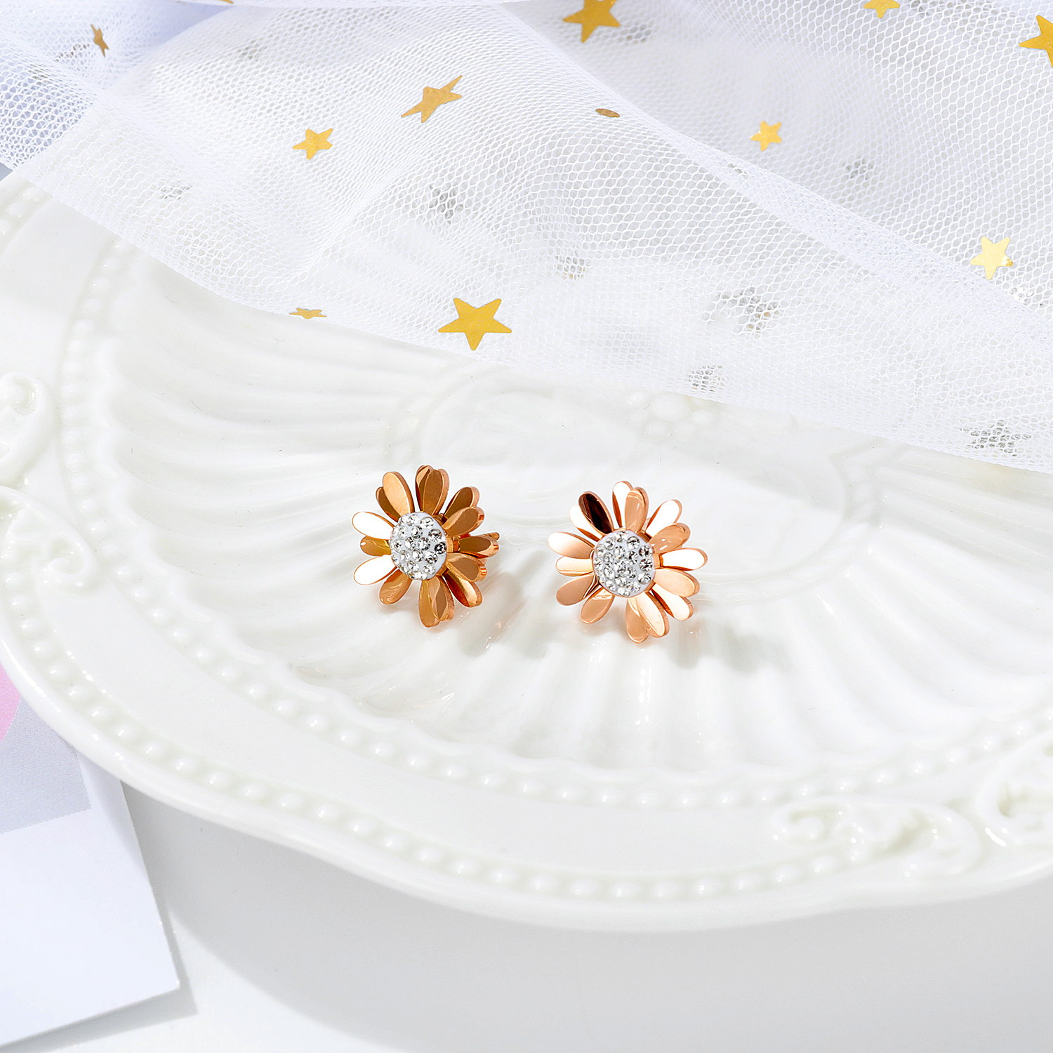 Artificial Flower Jewellery Earrings
