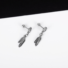 Feather Stainless Steel Earring