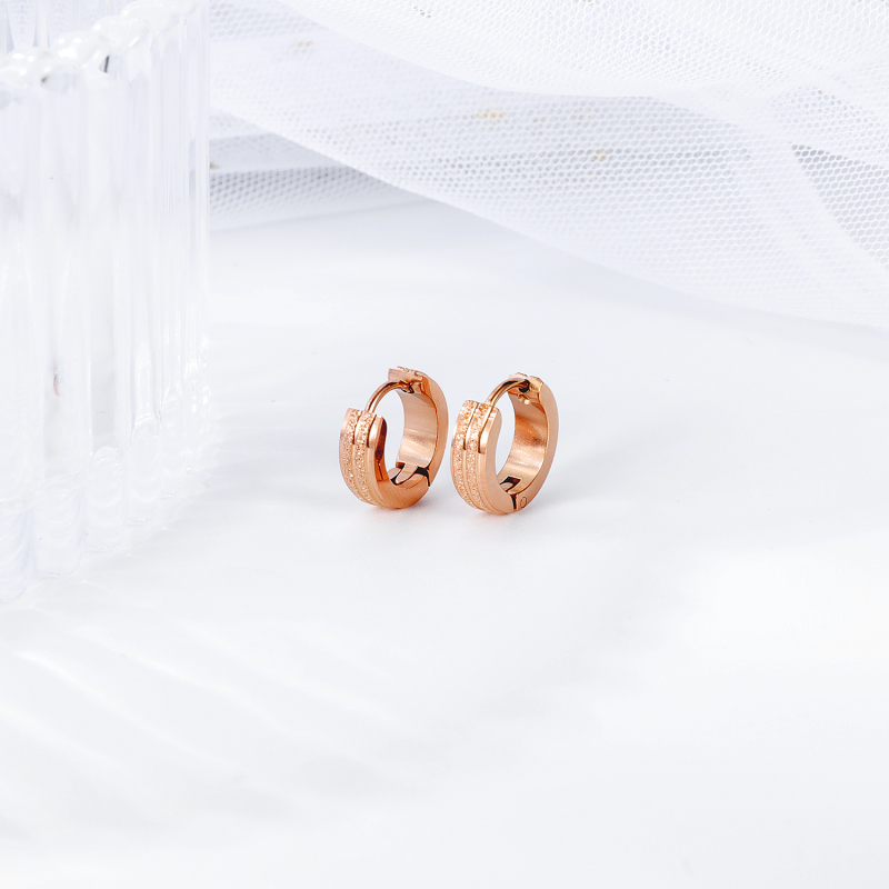 Rose Gold Shinning Earring