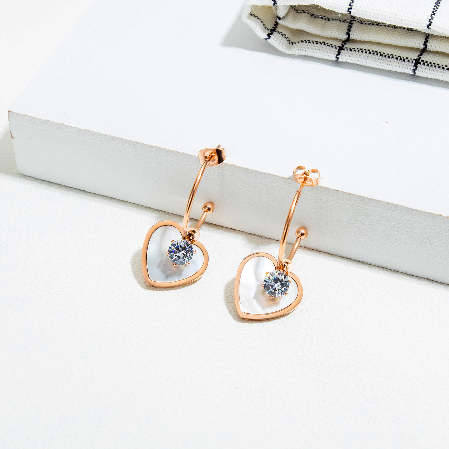 Love shape Diamond Earrings