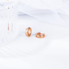 Fashion Rose Gold Stud Earrings