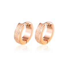 Fashion Rose Gold Stud Earrings