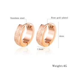 Fashion Rose Gold Stud Earrings