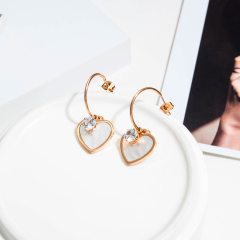 Love shape Diamond Earrings