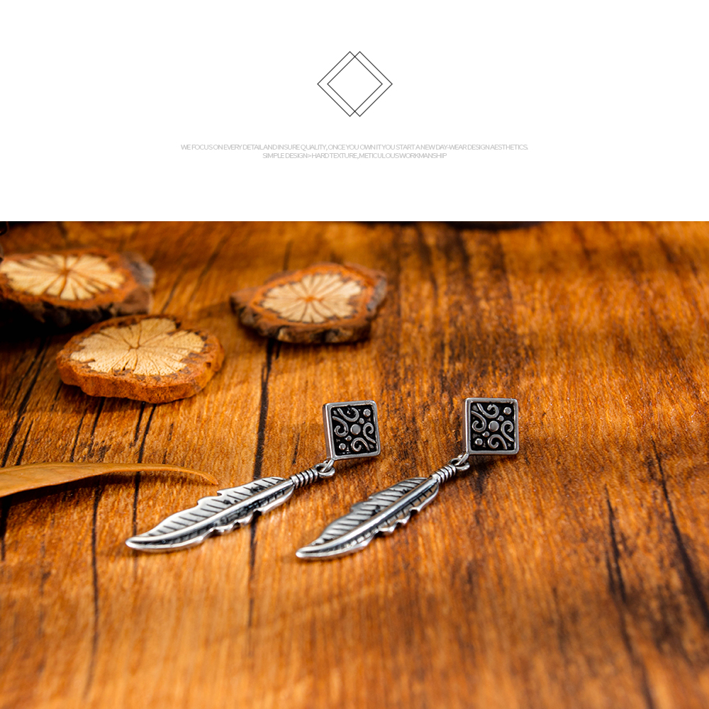 Feather Flaky Fashion Earrings