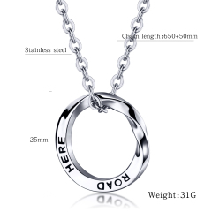 Stainless Steel Ring Necklace