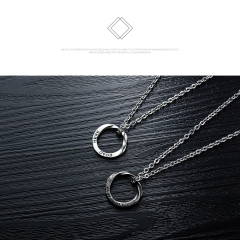 Stainless Steel Ring Necklace