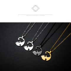 Stainless Steel Cat Necklace