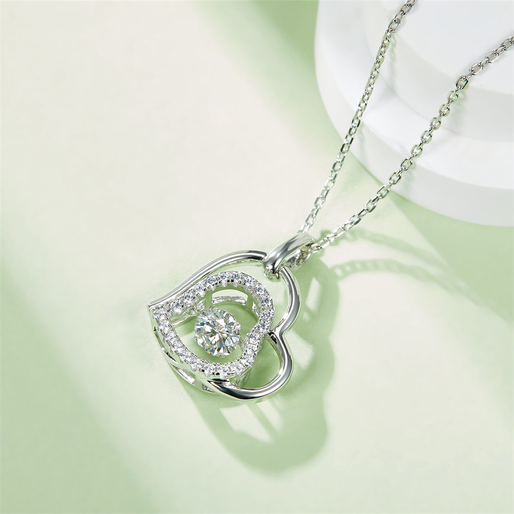 Heart of the Ocean Moissanite Necklace