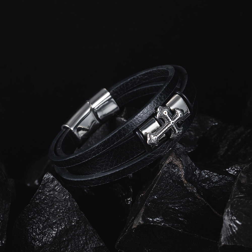 Simple Leather Bracelet For Men