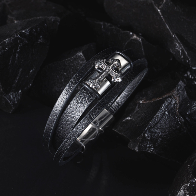 Simple Leather Bracelet For Men