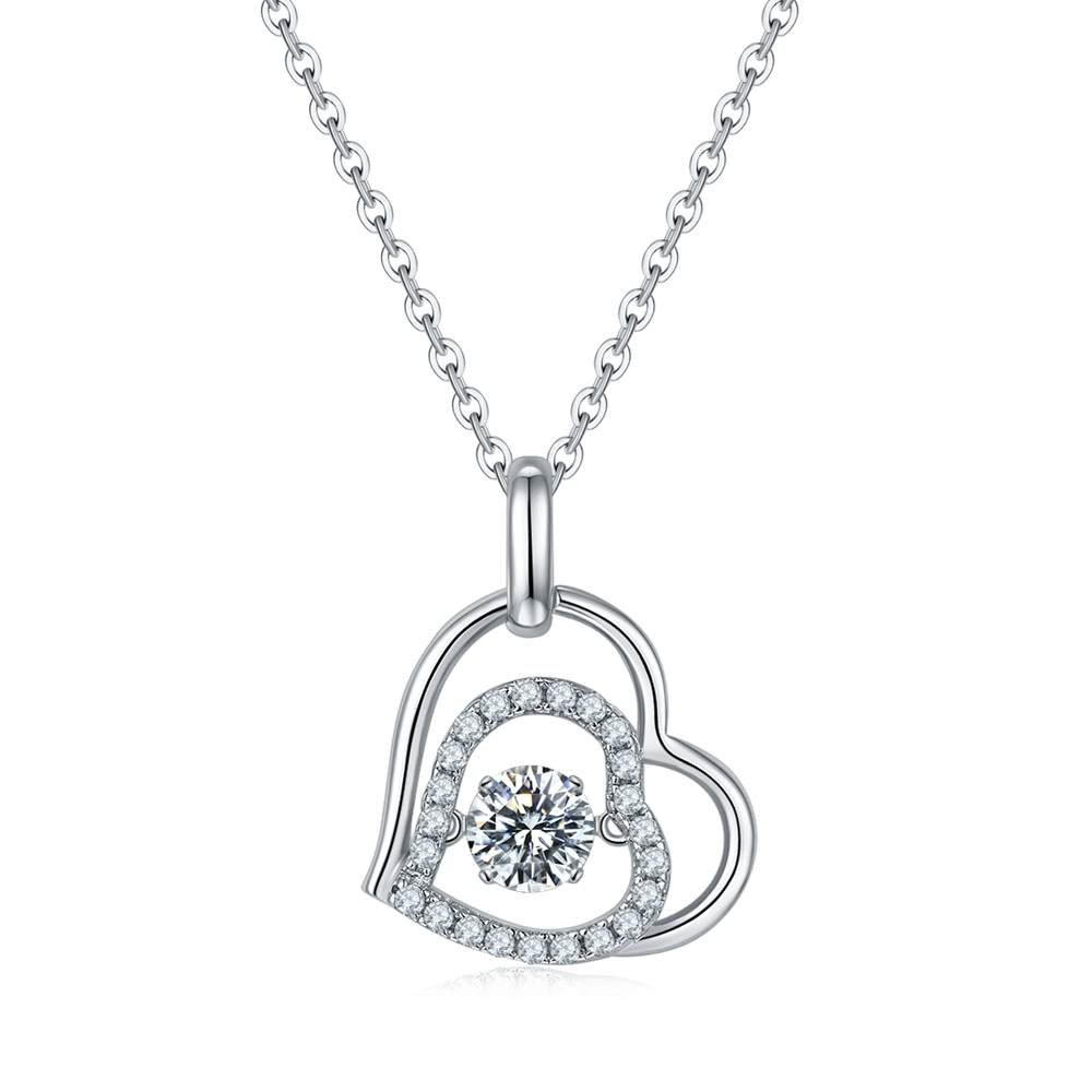 Heart of the Ocean Moissanite Necklace