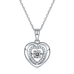 Dancing Moissanite Necklace