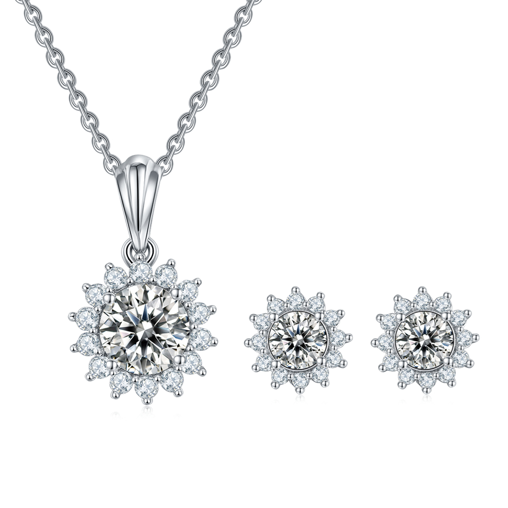 Initial Moissanite Necklace